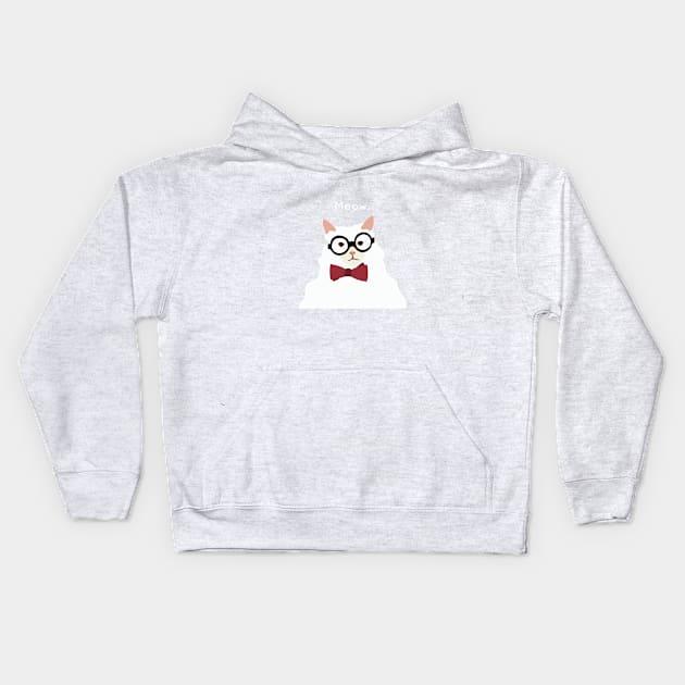 P. Alderman the White Cat Kids Hoodie by awcheung2